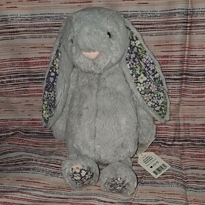 Jellycat Blossom Silver Bunny 'Bloom' With Dust Bag